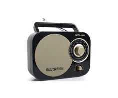 Muse | Portable radio | M-055RB | AUX in | Juodas/Gold