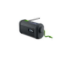 Muse Mūza | Nešiojamas saulės radijo imtuvas su švaistikliu ir žibintuvėliu | MH-08 MB | AUX į | Bluetooth | FM radijas