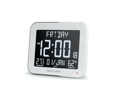 Muse | Sieninis laikrodis with Alarm Function | M-090 WMC | Baltas