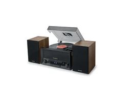 Muse Mūza | Patefono mikrosistema | MT-120MB | Stalčiaus tipo CD durelės | USB prievadas | AUX įėjimas