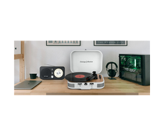Muzikinis centras Muse Mūza | Patefonas stereo sistema | MT-201WW | Patefonas stereo sistema | USB prievadas | AUX įėjimas