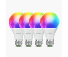 „Nanoleaf Essentials Smart A60“ lemputė „Matter WiFi“ 900 lm, 2700–6500 K, 4 vnt. pakuotė | E27 | 9 W | RGBCW