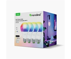 „Nanoleaf Essentials Smart A60“ lemputė „Matter WiFi“ 900 lm, 2700–6500 K, 4 vnt. pakuotė | E27 | 9 W | RGBCW