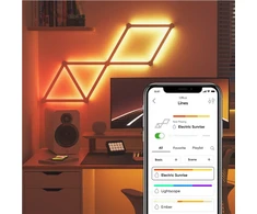 „Nanoleaf Lines“ pradinis rinkinys (15 panelių) 16 mln.+ spalvų