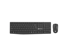 Natec | Klaviatūra ir pelė | Squid 2in1 Bundle | Klaviatūros ir pelės rinkinys | Wireless | Belaidė jungtis | US | Juodas