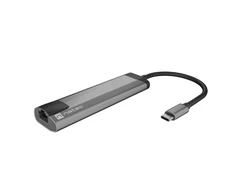 NATEC Multiport Fowler Go USB-C -> Hub USB 3.0 x2 HDMI 4K USB-C PD RJ45