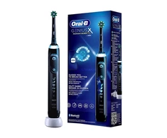 Oral-B | Elektrinis dantų šepetėlis | Genius X | Įkraunamas | Suaugusiems | Šepetėlių skaičius galvutės įeina 1 | Number of teeth brushing modes 6 | Midnight Juodas