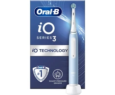 Oral-B | Elektrinis dantų šepetėlis | iO3 Series | Įkraunamas | Suaugusiems | Šepetėlių skaičius galvutės įeina 1 | Number of teeth brushing modes 3 | Ice Mėlyna