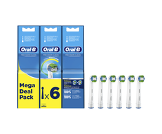 Oral-B | Precision Clean Replaceable Dantų šepetėlis Heads | Heads | Suaugusiems | Šepetėlių skaičius galvutės įeina 6 | Baltas