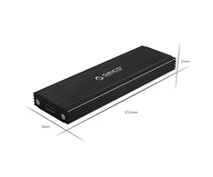 Orico NVMe M.2 SSD Enclosure PRM2-C3-BK-BP M.2, Portable SSD Case, USB 3.1 Type-C