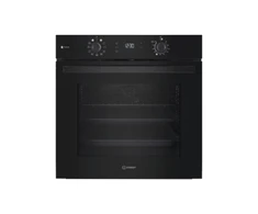 INDESIT orkaitė | IO K58HS B | 71 l | Elektrinė | Hidrolizinė | Elektroninė | Aukštis 59,5 cm | Plotis 59,5 cm | Juodas