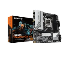 Pagrindinė plokštė Gigabyte B650M GAMING PLUS WF | Procesorių šeima AMD | Procesoriaus lizdas AM5 | DDR5 | Palaikomos standžiojo disko sąsajos M.2, SATA | SATA jungčių skaičius 4