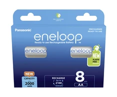 Panasonic | Rechargeable Batteries | ENELOOP BK-3MCDE/8BE | AA | 2000 mAh | 8 pc(s)