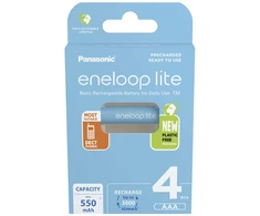 Panasonic | Rechargeable Batteries | ENELOOP Lite BK-4LCCE/4BE | AAA | 550 mAh | 4 pc(s)