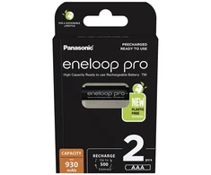 Panasonic | Rechargeable Batteries | ENELOOP Pro BK-4HCDE/2BE | AAA | 930 mAh | 2 pc(s)