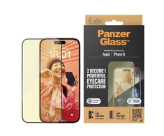 Panzer Glass PanzerGlass | Ekrano apsauga | Apple | iPhone 15 | Stiklas | Išvalyti | Itin platus pritaikymas; Lengvas montavimas; Atsparus pirštų atspaudams; Anti-mėlynas šviesa; Neatspindintis; Apsaugo nuo pageltimo | Akių priežiūra