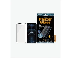 Panzer Glass PanzerGlass Apple iPhone 12 Pro Max Antibakterinis stiklas Juodas Tinka dėklui