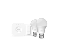 Philips Hue Hue White and Color Ambiance Essential lempučių rinkinys (2x E27 lamputės + jungiklis)