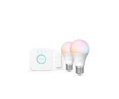 Philips Hue Hue White and Color Ambiance Essential lempučių rinkinys (2x E27 lamputės + jungiklis)