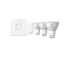 Philips Hue "White and Colour" GU10 Lempučių rinkinys, 3 vnt + reguliatoriaus jungiklis