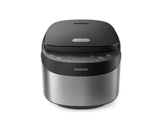 Philips Mini rice cooker | HD3093/80 3000 series | 600 W | 0.85 L | Number of programs 8 | Stainless Steel/Juodas