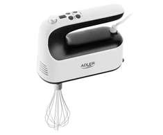 Plakiklis Adler Hand Mixer | AD 4229 | Hand Mixer | 600 W | Greičių skaičius 9 | Turbo mode | Juodas/Baltas