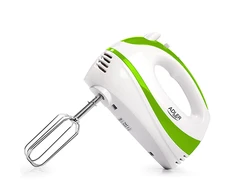 Plakiklis Adler | Mixer | AD 4205 g | Hand Mixer | 300 W | Greičių skaičius 5 | Turbo mode | Baltas/Žalias