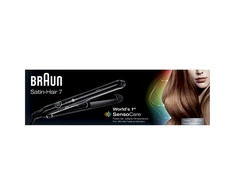 Braun | Satin-Hair 7 SensoCare ST780 | Garantija 24 mėn. | Ceramic heating system | Temperature (min) 120 °C | Temperature (max) 200 °C | Juodas