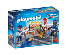 PLAYMOBIL CITY ACTION Policijos patruliai ir kliūčių ruožas, 6924