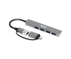 Port Designs PORT CONNECT | USB-C/USB-A šakotuvas, 4 versijos, USB-A 3.0, 5 Gbps