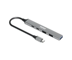 Port Designs PORT CONNECT | USB-C Hub with 4 USB jungtys, 1X USB-C, 100W