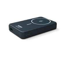 Port Designs PORT CONNECT | Išorinė USB-C baterija PD, belaidis Qi2 | 10000 mAh | Mėlyna