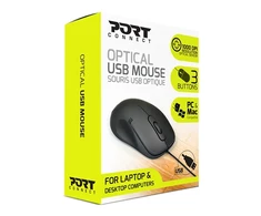 PORT DESIGNS PRO Pelė 900400-P Juodas, Optinė USB pelė