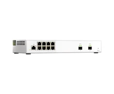 QNAP 8 prievadas 2,5 Gbps, 2 prievadas 10 Gbps SFP+ QSW-M2108-2S Žiniatinklio valdomas stalinis kompiuteris Maitinimo tipas Adapteriai