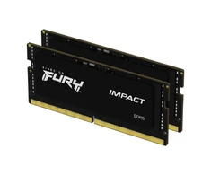 RAM „Kingston KF564S38IBK2-32“ 32 GB 6400 MT/s DDR5 CL38 SODIMM (2 komplektai) FURY Impact PnP | Kingstonas