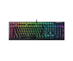 Mechaninė žaidimų klaviatūra Razer BlackWidow V4 X, US išdėstymas, geltonas jungiklis, su laidu, Juodos spalvos