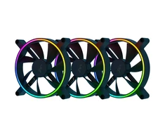 Razer | Kunai Chroma RGB 140mm LED | PWM našumo ventiliatorius - 3 pakuotė | Hidraulinis