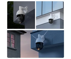 Reolink | 4K 360° automatinio sekimo PoE kamera su 5X optiniu priartinimu | P840 | 8 MP | f=2,7–13,5 mm/maks. F1.6 | Maitinimas per Ethernet (PoE) | IP66 | H.265/H.264 | Micro SD, maks. 256 GB