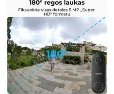Išmanusis durų skambutis Reolink D340P su vaizdo funkcija