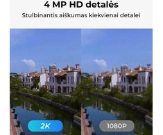Išmani lauko apsaugos kamera Reolink Lumus Series E430 su apšvietimu, 2K, Wi-Fi