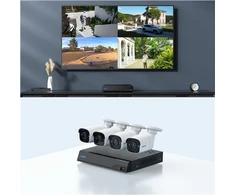 Reolink | Super HD apsaugos kamerų sistema | NVS8-5MB4 | Kulka | 5/4 MP | f=4,0 mm fiksuotas; F=2,0 | Maitinimas per Ethernet (PoE) | IP67 | H.265 | „Micro SD“, maks. 256 GB