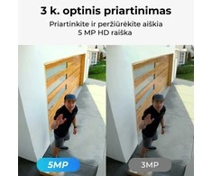 Išmani lauko apsaugos kamera Reolink W320 su apšvietimu, 5MP, IP67