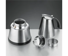 Kavos aparatas Rommelsbacher Espresso maker EKO 366/E Manual Electric moka pot, 365 W, Nerūdijantis plienas/ juodas