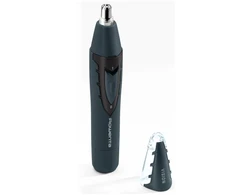 Rowenta Nose and Ear Trimmer | TN3011F0 | Cordless | Wet &amp; Dry | Juodas/Mėlyna
