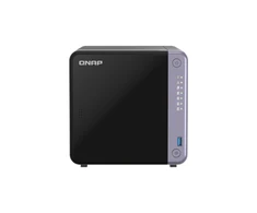Serveris QNAP Ekonomiškas 4 skyrių 10 GbE NAS | TS-432X-4G | Alpinis | AL524 | Procesoriaus dažnis 2 GHz | 4 GB | DDR4 SODIMM | 90W adapteris (12VDC), 100-240VAC