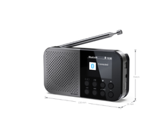 „Sharp OSAKA“ kišeninis / rankinis nešiojamas skaitmeninis radijas | DR-P520(GY) | „Bluetooth“