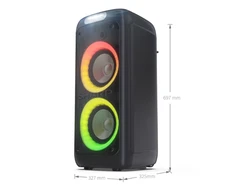 Sharp PS-949 Party Speaker with Built-in Baterija | Sharp | Party Speaker | PS-949 XParty Street Beat | 132 W | Atsparus vandeniui | Bluetooth | Belaidė jungtis | Portable | Juodas