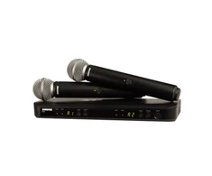 Shure | Wireless Dual Vocal System with two SM58 | BLX288E/SM58 | Juodas | Yes | Belaidė jungtis