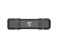 Silicon Power Portable Išorinis kietasis diskas SSD | DS72 | 500 GB | USB Type-A/USB Type-C 3.2 Gen 2 | Juodas