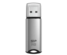 SILIKONIO MAITINIMO KOMPIUTERIS &amp; COMMUNICAT SILICON POWER atmintis USB Marvel M02 64GB USB 3.0 Sidabrinis